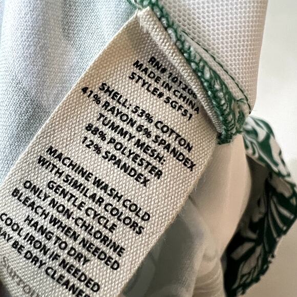 Soft Surroundings SoftEssential Superla Slim Leg Crop Pants Floral Women Size 1X - Picture 9 of 9